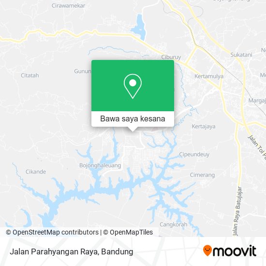 Peta Jalan Parahyangan Raya