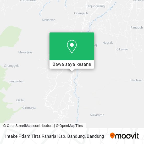 Peta Intake Pdam Tirta Raharja Kab. Bandung