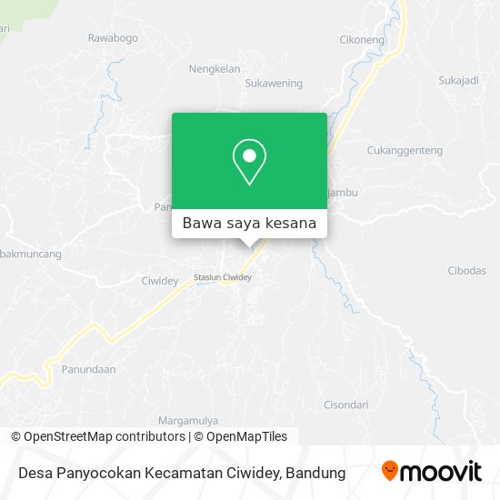 Peta Desa Panyocokan Kecamatan Ciwidey