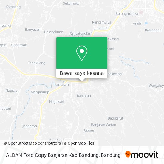 Peta ALDAN Foto Copy Banjaran Kab.Bandung