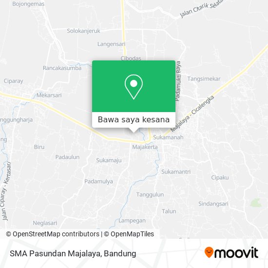 Peta SMA Pasundan Majalaya
