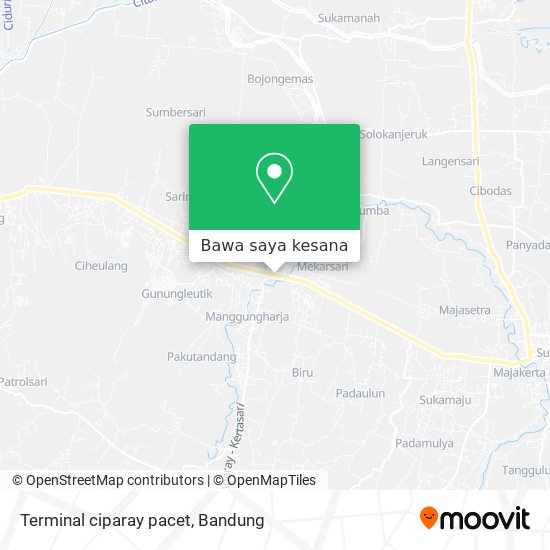 Peta Terminal ciparay pacet