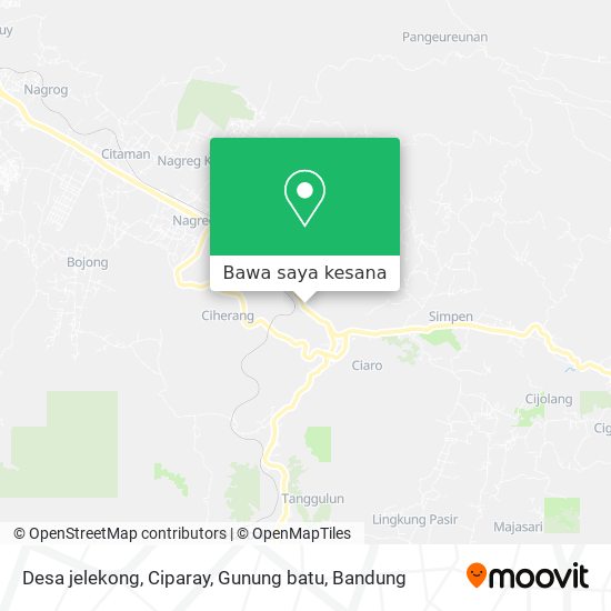 Peta Desa jelekong, Ciparay, Gunung batu