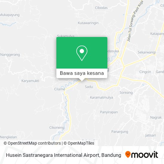 Peta Husein Sastranegara International Airport