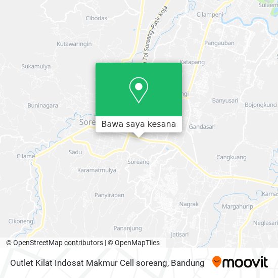 Peta Outlet Kilat Indosat Makmur Cell soreang