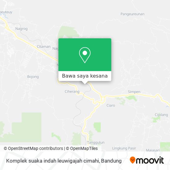 Peta Komplek suaka indah leuwigajah cimahi
