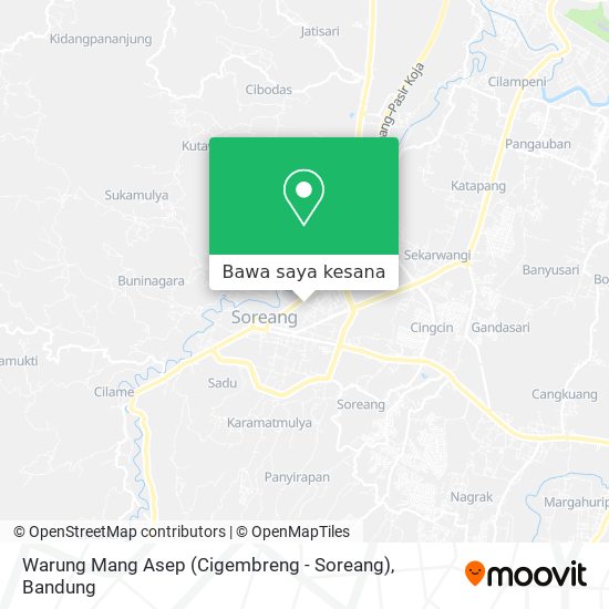 Peta Warung Mang Asep (Cigembreng - Soreang)