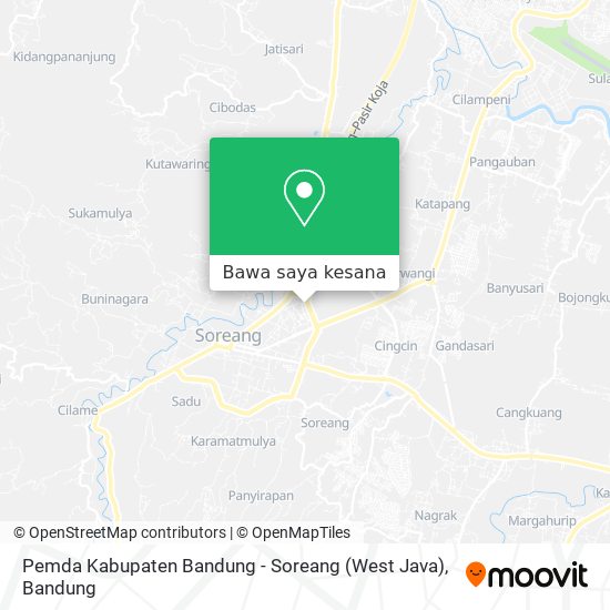 Peta Pemda Kabupaten Bandung - Soreang (West Java)