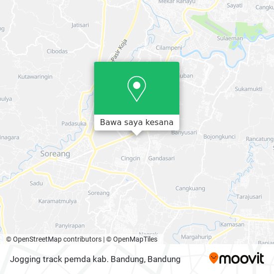 Peta Jogging track pemda kab. Bandung