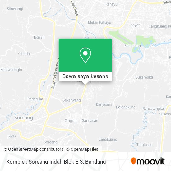 Peta Komplek Soreang Indah Blok E 3