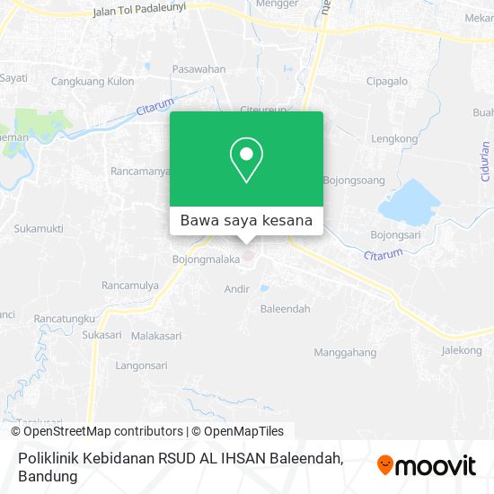 Peta Poliklinik Kebidanan RSUD AL IHSAN Baleendah
