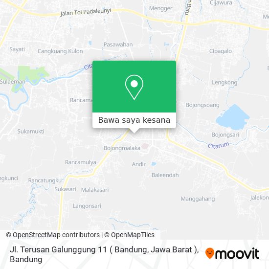 Peta Jl. Terusan Galunggung 11 ( Bandung, Jawa Barat )