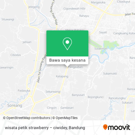Peta wisata petik strawberry – ciwidey