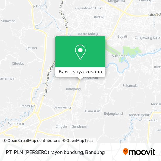 Peta PT. PLN (PERSERO) rayon bandung