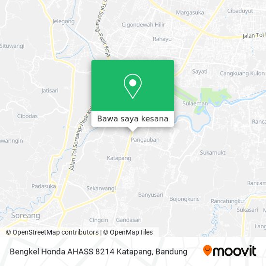 Peta Bengkel Honda AHASS 8214 Katapang