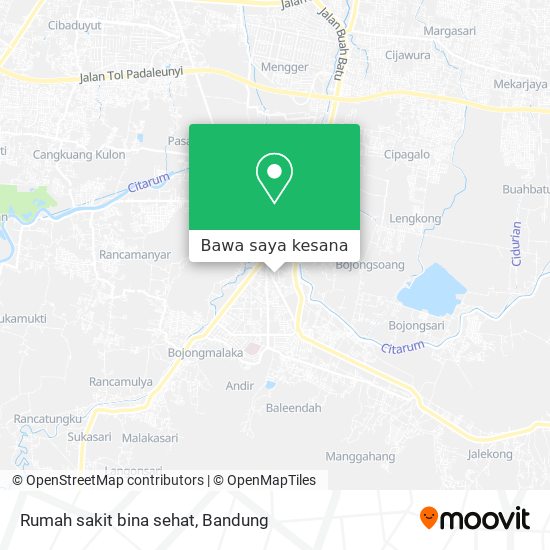 Peta Rumah sakit bina sehat
