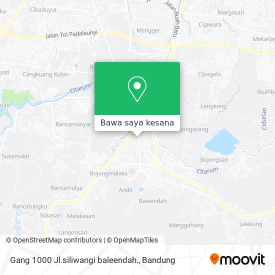 Peta Gang 1000 Jl.siliwangi baleendah.