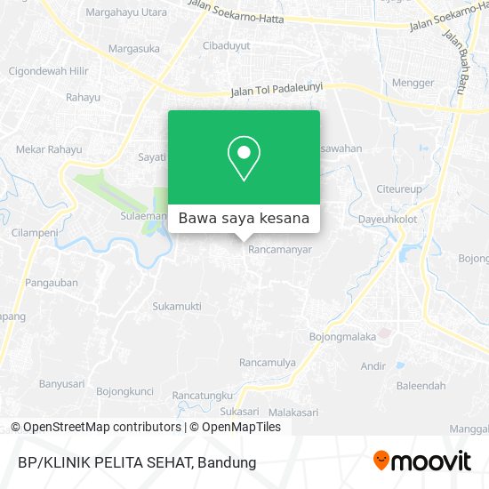 Peta BP/KLINIK PELITA SEHAT