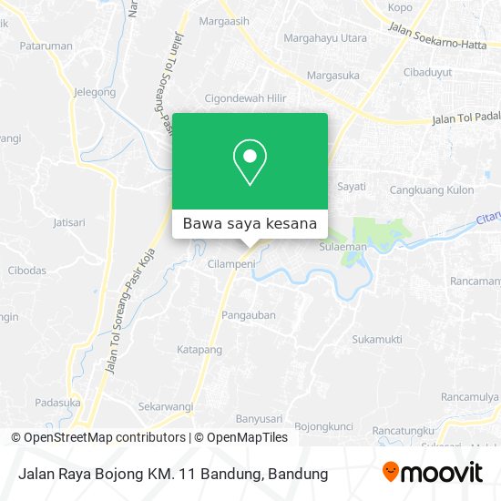 Peta Jalan Raya Bojong KM. 11 Bandung