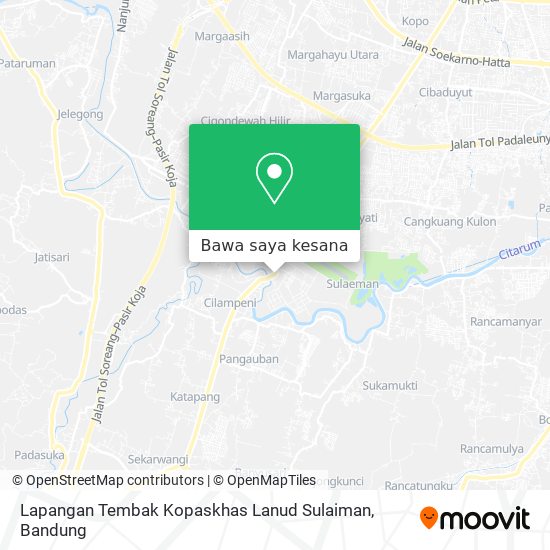 Peta Lapangan Tembak Kopaskhas Lanud Sulaiman