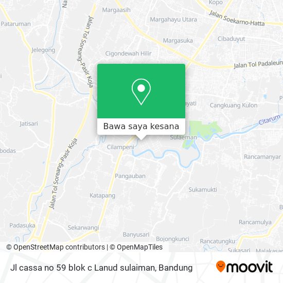 Peta Jl cassa no 59 blok c Lanud sulaiman