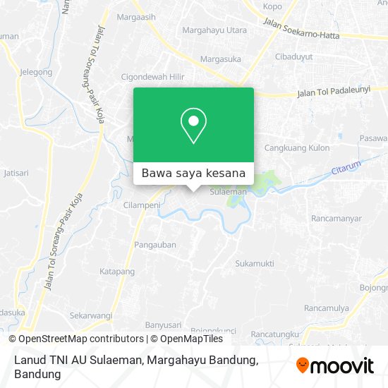 Peta Lanud TNI AU Sulaeman, Margahayu Bandung