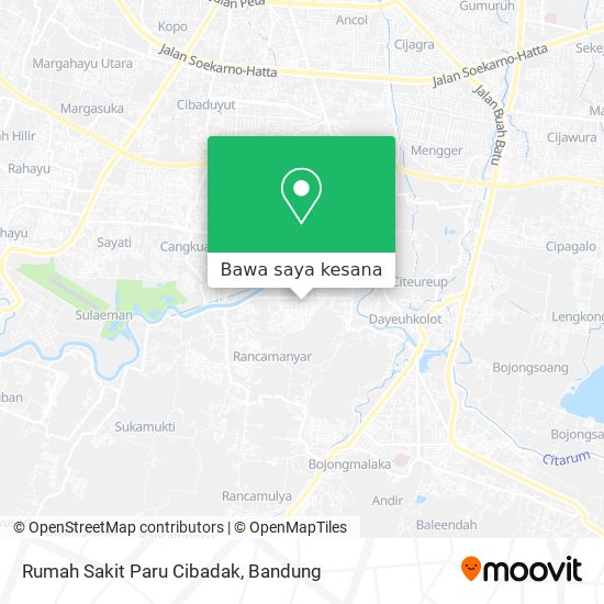 Peta Rumah Sakit Paru Cibadak