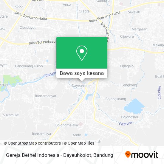 Peta Gereja Bethel Indonesia - Dayeuhkolot