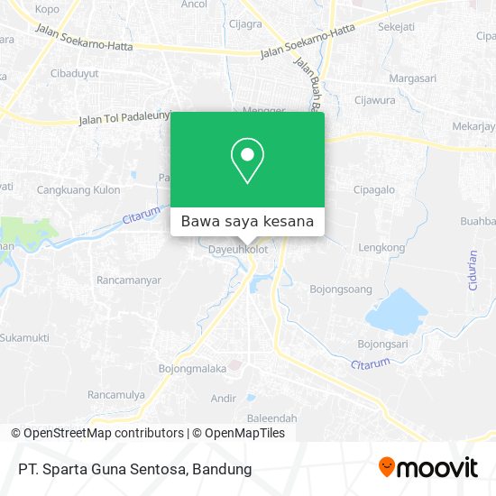 Peta PT. Sparta Guna Sentosa