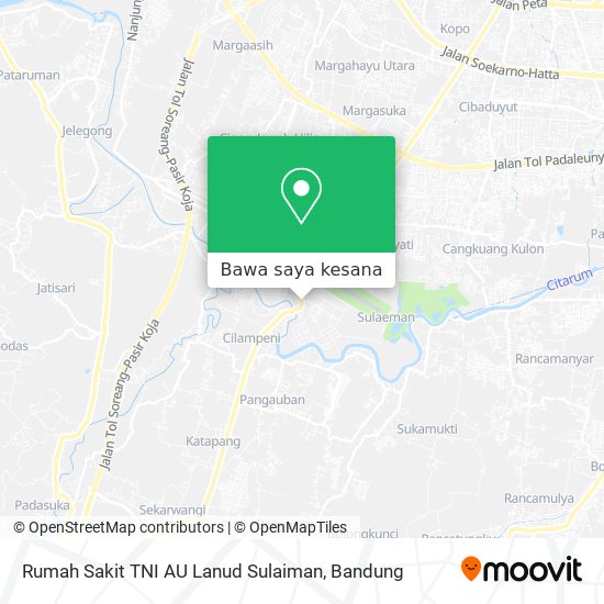 Peta Rumah Sakit TNI AU Lanud Sulaiman