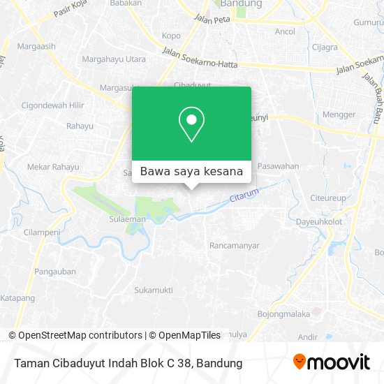 Peta Taman Cibaduyut Indah Blok C 38