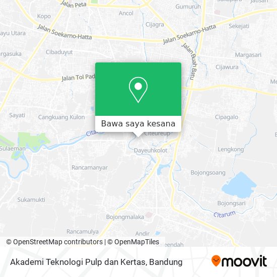 Peta Akademi Teknologi Pulp dan Kertas