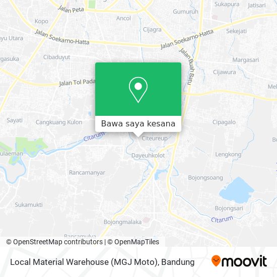 Peta Local Material Warehouse (MGJ Moto)