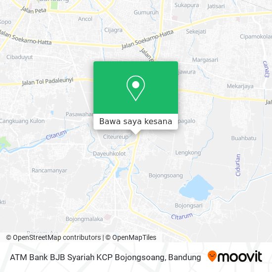 Peta ATM Bank BJB Syariah KCP Bojongsoang