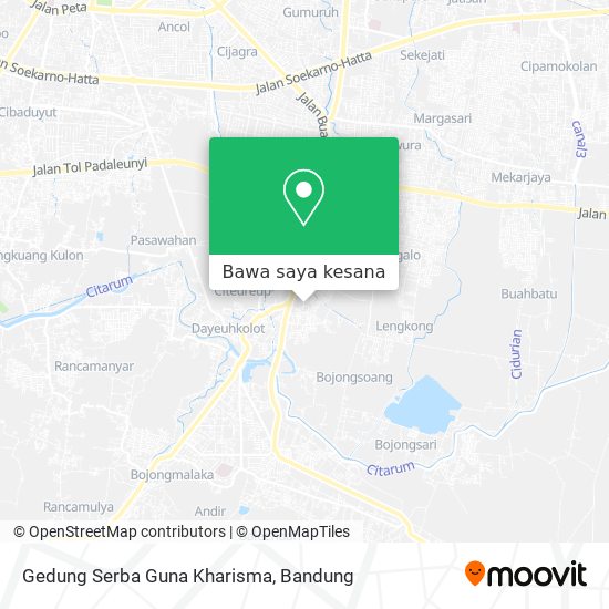 Peta Gedung Serba Guna Kharisma