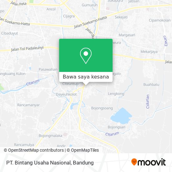 Peta PT. Bintang Usaha Nasional