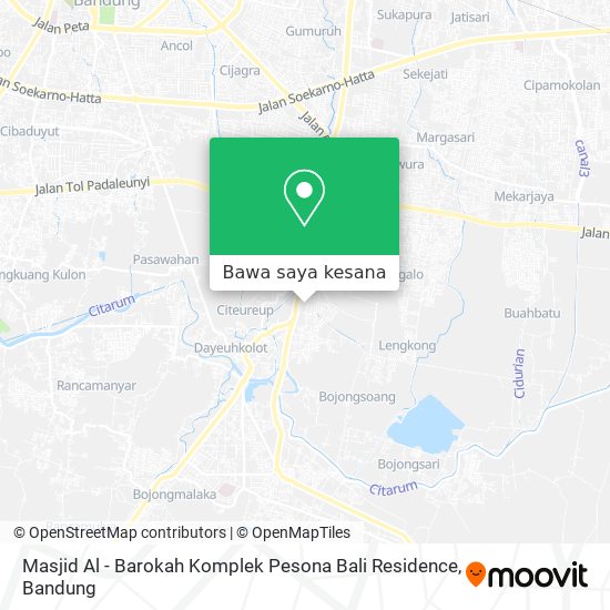 Peta Masjid Al - Barokah Komplek Pesona Bali Residence