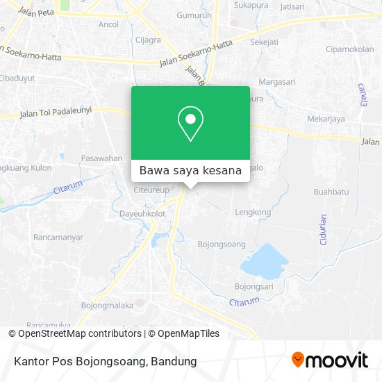 Peta Kantor Pos Bojongsoang