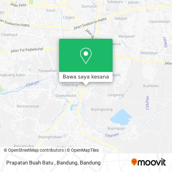 Peta Prapatan Buah Batu , Bandung