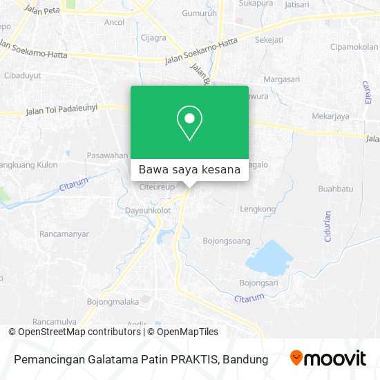 Peta Pemancingan Galatama Patin PRAKTIS