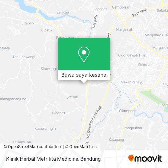 Peta Klinik Herbal Metrifita Medicine