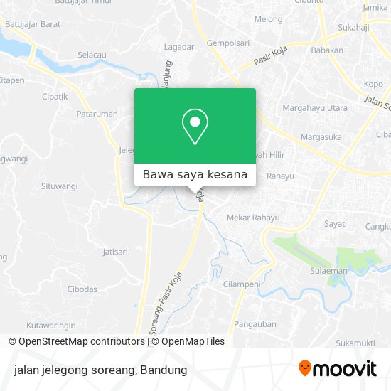 Peta jalan jelegong soreang