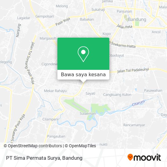 Peta PT Sima Permata Surya