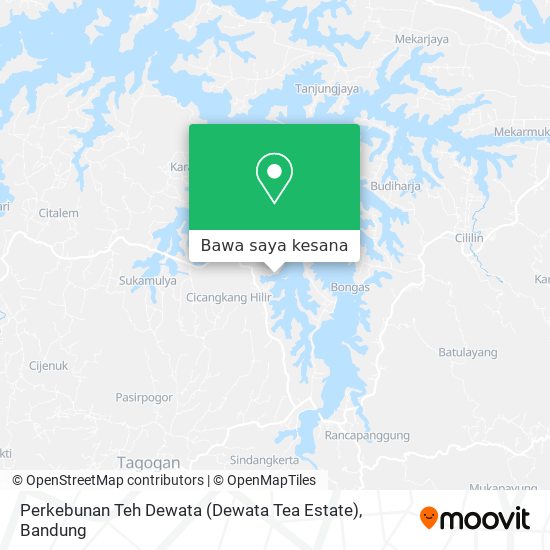 Peta Perkebunan Teh Dewata (Dewata Tea Estate)