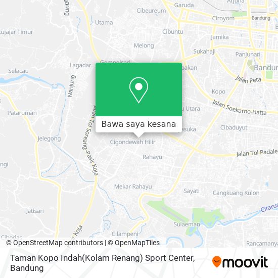 Peta Taman Kopo Indah(Kolam Renang) Sport Center