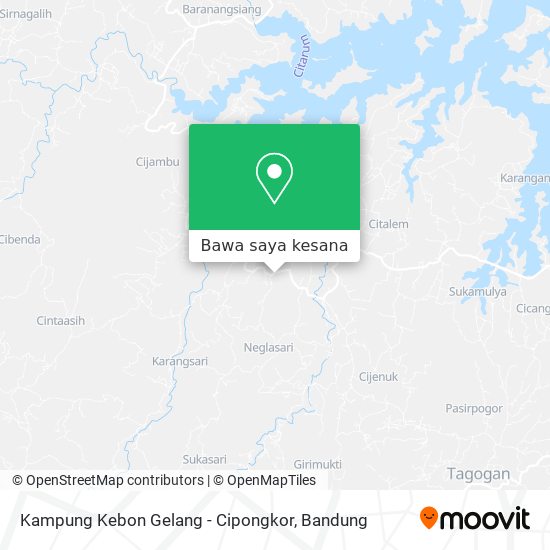 Peta Kampung Kebon Gelang - Cipongkor
