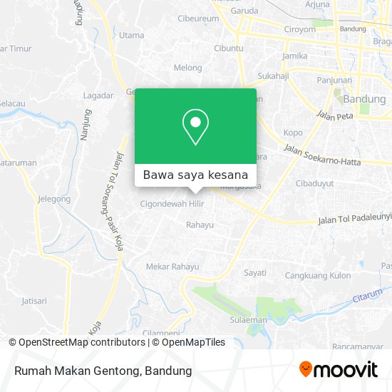 Peta Rumah Makan Gentong