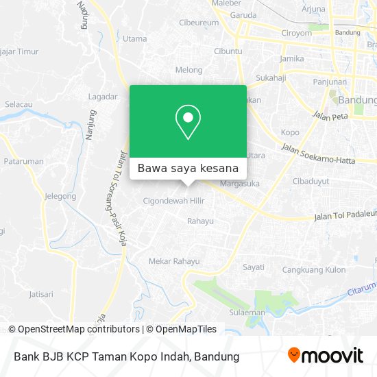 Peta Bank BJB KCP  Taman Kopo Indah