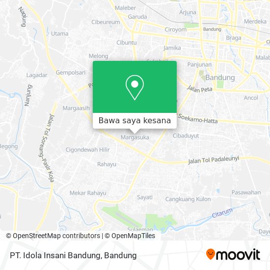 Peta PT. Idola Insani Bandung