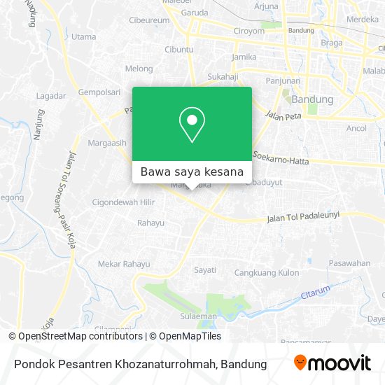 Peta Pondok Pesantren Khozanaturrohmah